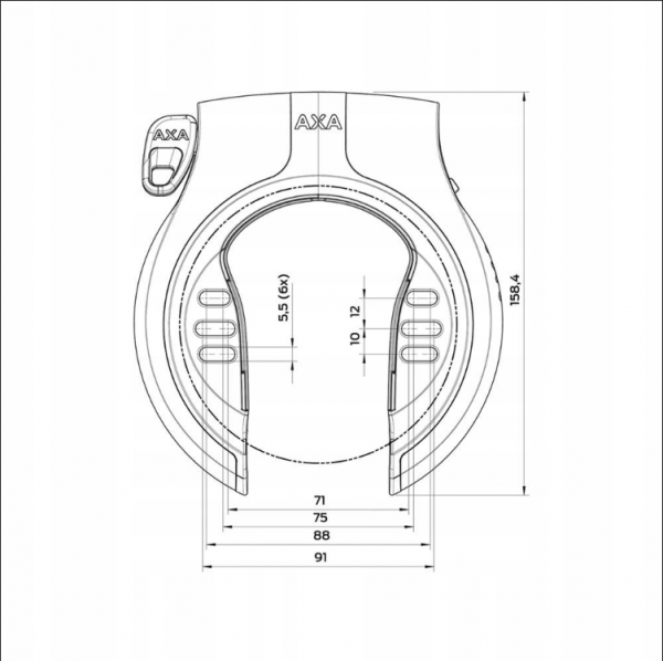 Blokada ramowa AXA Victory Glosscard version