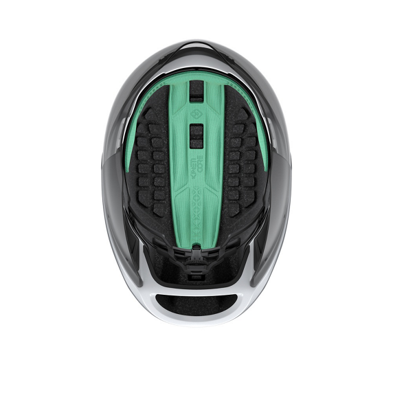 Kask rowerowy Lazer Victor KinetiCore CE-CPSC — Matte White Silver, rozmiar M (55–59 cm)