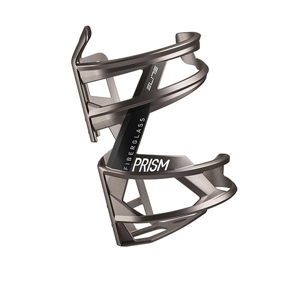 Koszyk bidonu ELITE Prism Prawy Tytanowy Metal/Czarny 