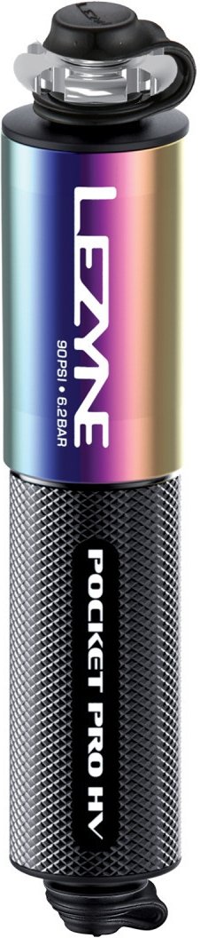 Pompka ręczna Lezyne CNC Pocket Drive Pro HV — neo metallic / black gloss