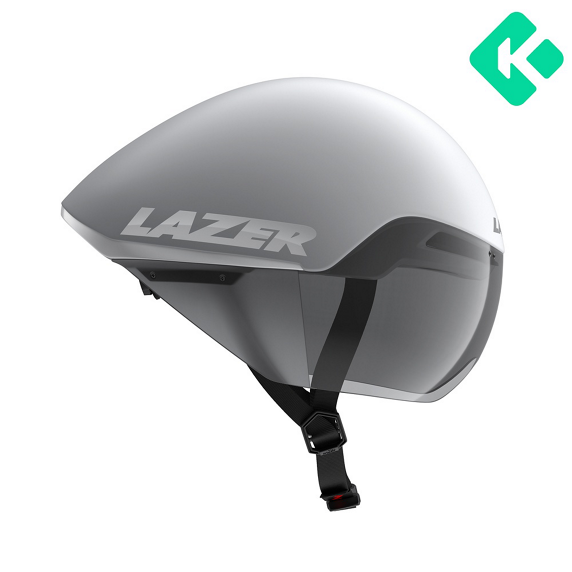 Kask rowerowy Lazer Victor KinetiCore CE-CPSC — Matte White Silver, rozmiar S (52–56 cm)