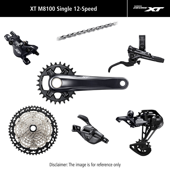 Grupa Shimano XT M8100 1x12 175 mm 34T 10-45T 2-tłoki