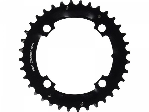Zębatka SRAM/Truvativ MTB 36T — 104 BCD, 2×10, Specialized 36/24, czarna (Blast Black)