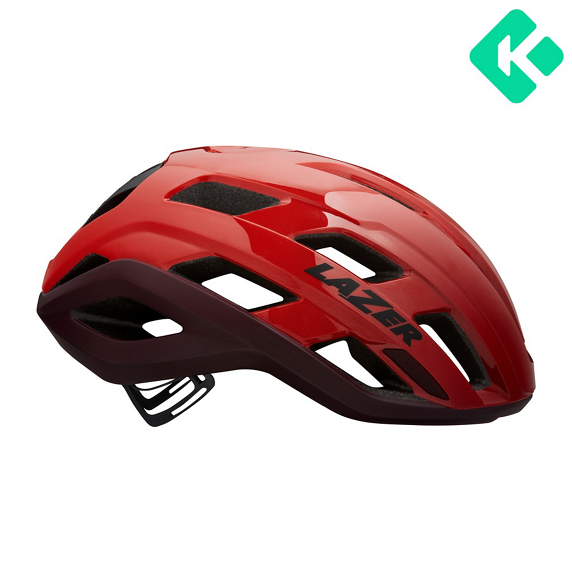 Kask szosowy Lazer Strada KinetiCore — Red, rozmiar S (52–56 cm)