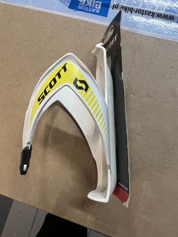 Koszyk bidonu SCOTT biało/żółty