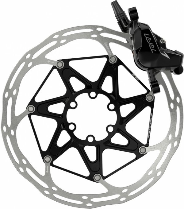 Hamulec SRAM Level Silver Stealth przód 950 mm 2 tłoczki czarny — bez tarczy i adaptera
