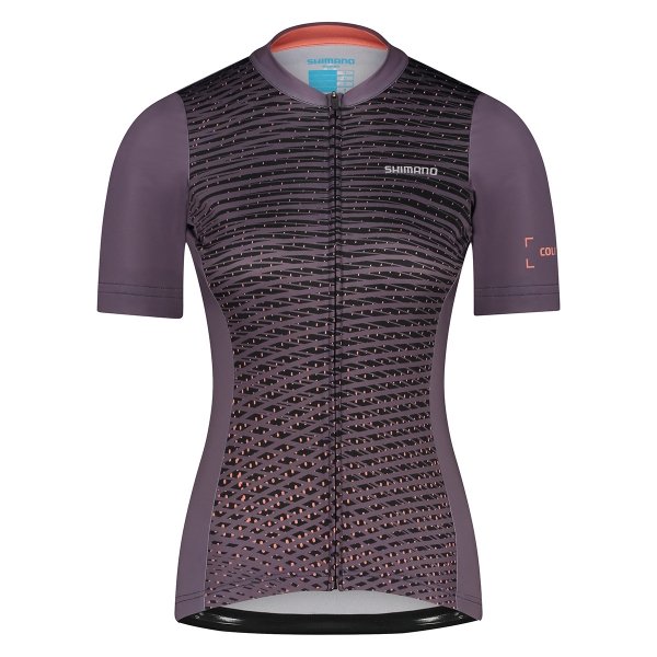 Koszulka damska SHIMANO COLORE z krótkim rękawem brązowa rozmiar M