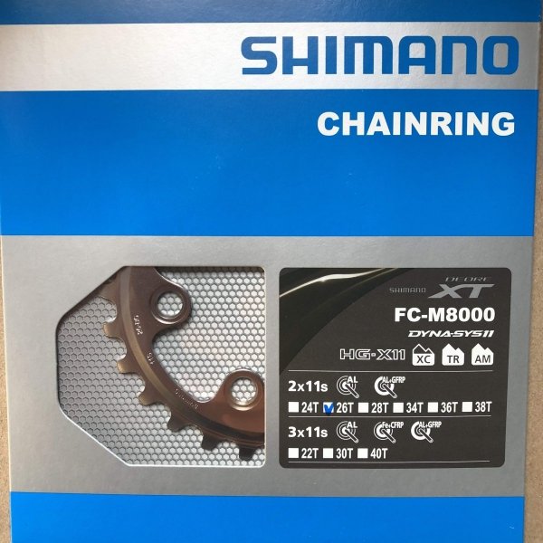 Zębatka Shimano Deore XT FC-M8000-2 26T-BC