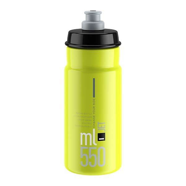 Bidon ELITE Jet żółty Fluo Czarny 550ml 