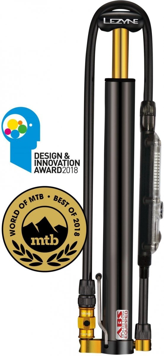 Mini pompka Lezyne CNC Micro Floor Drive Digital HVG — czarna 