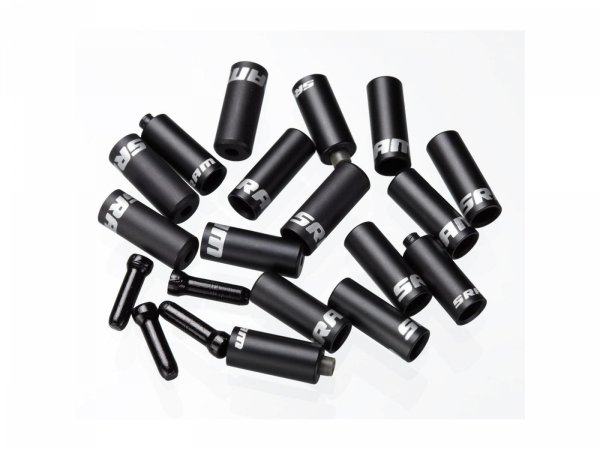 Zestaw końcówek pancerzy i linek SRAM Ferrule Kit — aluminiowe czarne