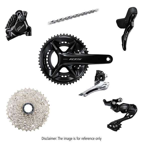 Grupa Shimano 105 R7120 mech. 2x12 172,5mm 50/34T 11–36T