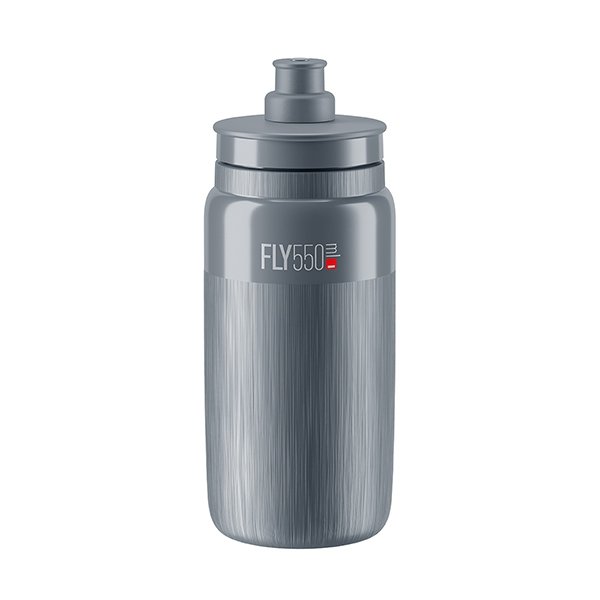 Elite Bidon FLY TEX Grey, Grey Logo 550ml