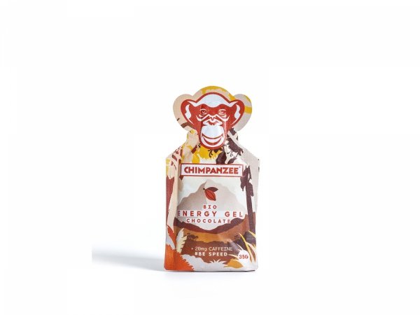 Żel energetyczny Chimpanzee BIO Chocolate 35 g (kofeina) — 25 szt.