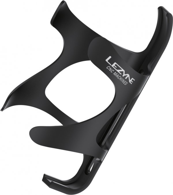 Koszyk na bidon Lezyne CNC Cage AL — czarny mat (Matte Black), aluminium CNC