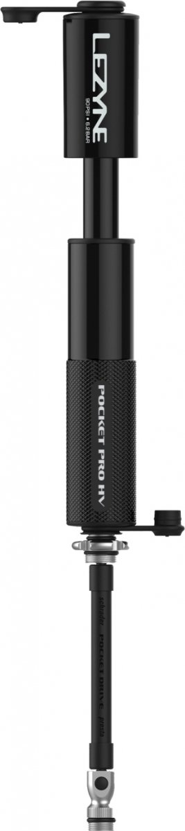 Pompka ręczna Lezyne CNC Pocket Drive Pro HV — neo metallic / black gloss