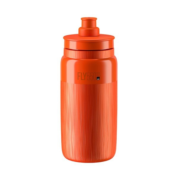 Bidon Elite FLY TEX Orange, Grey Logo 550 ml