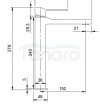 OMNIRES - Bateria umywalkowa SL7712CR SLIDE