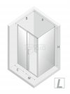 NEW TRENDY - Kabina prostokątna prysznicowa drzwi przesuwne 100x70x200 PRIME BLACK 