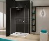 SANPLAST - Free Line KNDJ2/FREE-90x120-S kabina narożna prostokątny 900 x 1200 x 1950 mm chrom/srebrny błyszczący szkło hartowane transparentne W0 Glass protect  beSMART