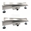 AQUALINE Odpływ liniowy przyścienny 2w1 ze stałym syfonem 80cm LS04800