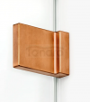 NEW TRENDY Kabina prysznicowa 100x80x200 Avexa Copper Brushed, podwójne drzwi EXK-3675