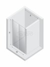 NEW TRENDY DRZWI WNĘKOWE NEW SOLEO Gold Brushed, wahadłowe, podwójne 130x195 D-0876A