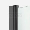 NEW TRENDY Drzwi wnękowe prysznicowe podwójne otwierane NEW SOLEO BLACK 70x195 D-0213A