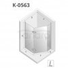 NEW TRENDY - Kabina pięciokątna pentagonalna NEW AZURA 100x80x195 K-0561/63 