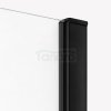NEW TRENDY Kabina prysznicowa prostokątna PRIME BLACK 160x80x200 drzwi przesuwne black mat