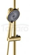 REA - Zestaw Prysznicowo - Natryskowy MARCO z wylewką Złoty szczotkowany / Gold brush