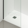 BALNEO Ścianka prysznicowa Beira 110 x 200 cm transparentna 8 mm czarna