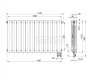 ARMATURA KRAKÓW KFA Grzejnik aluminiowy ADR500/D/12 z dolnym prawym zasilaniem prostym 763-122-44
