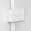 NEW TRENDY Kabina prysznicowa walk in Avexa White 90x200, jednoelementowa. Ze wzorem ramki. Grubość szkła 6mm  EXK-2994