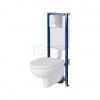 CERSANIT - Set B677 TECH LINE BASE miska zawieszana CERSANIA SimpleOn z deską polipropylenową wolnoopadającą i przycisk SMART chrom błyszczący  S701-687