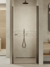 NEW TRENDY Drzwi wnękowe New Soleo Gunmetal Brushed 70x195, wahadłowe, pojedyncze D-0528A