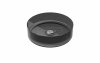 BESCO Umywalka nablatowa Enya Carbon Grey + maskownica czarny matt #UME-36-CGB