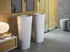BESCO Uniqa umywalka wolnostojąca 32 x 46 x 84 + kilk-klak chrom #UMD-U-WO