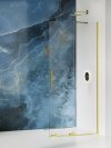NEW TRENDY Kabina prysznicowa walk in Smart Light Gold, przesuwna, wspornik skośny 160x200 EXK-4301-WU