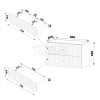 MEGSTYL AQUA-01 Szafka pod umywalkę 80cm biały mat AQUA-0000-0005883