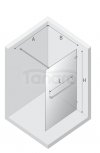 NEW TRENDY Kabina prysznicowa AVEXA COPPER BRUSHED walk-in U 70x200 szkło czyste 8mm Active Shield 2.0 - wieszak EXK-7166
