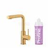 ARMATURA KRAKÓW KFA DUERO PURE BASIC bateria kuchenna z funkcją filtracji wody, GOLD + zestaw filtrujący PROFINE LILAC S  6623-915-31