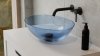 BESCO Umywalka 50x35 Anya Ocean Breeze + syfon chrom #UMA-50-OBC