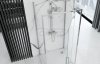 REA - Kabina Prysznicowa Przyścienna RAPID SWING CHROM  /drzwi 100 + ścianka 100 x2 + ramię x2/ 
