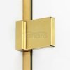 NEW TRENDY Drzwi wnękowe AVEXA GOLD BRUSHED 1D P 110x200 szkło czyste 6mm Active Shield 2.0 złoto szczotkowane EXK-1721