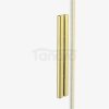 NEW TRENDY kabina prysznicowa narożna prostokątna Smart Light Gold złota 130x100 cm EXK-4245