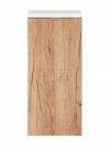 COMAD - Szafka CAPRI OAK 811 niska z koszem na pranie 35 1D - Dąb Craft Złoty  DSM-do samodzielnego montażu
