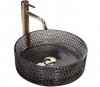 REA - Umywalka nablatowa CRISTAL Black