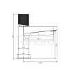 OMNIRES Bateria umywalkowa CONTOUR miedź szczotkowana CT8010CPB