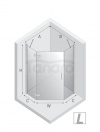 NEW TRENDY Kabina NESTA chrom 1D pięciokątna L 90x90x200 czyste 6mm Active Shield 2.0 K-3687